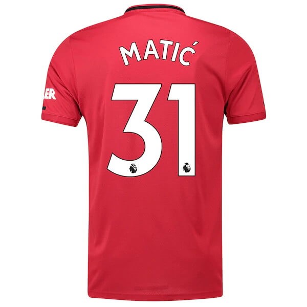Replicas Camiseta Manchester United NO.31 Matic 1ª 2019/20 Rojo